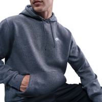 Sweat à capuche Nike Club en polaire gris argenté blanc