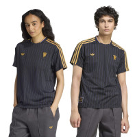 adidas Manchester United Terrace Icons T-Shirt Noir Doré