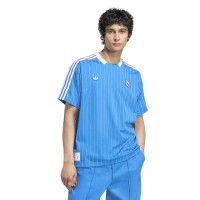 adidas Real Madrid Terrace Icons T-Shirt Bleu Blanc