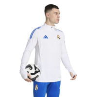adidas Real Madrid Trainingstrui 1/4-Zip Europees 2025-2026 Wit Blauw