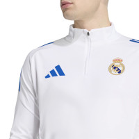 adidas Real Madrid Trainingstrui 1/4-Zip Europees 2025-2026 Wit Blauw