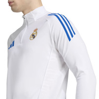 adidas Real Madrid Trainingstrui 1/4-Zip Europees 2025-2026 Wit Blauw
