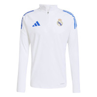 adidas Real Madrid Trainingstrui 1/4-Zip Europees 2025-2026 Wit Blauw
