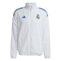 adidas Real Madrid Présentation Veste d'Entraînement 2025-2026 Blanc Bleu