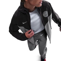Nike Paris Saint-Germain Tech Woven Jack 2025-2026 Grijs Zilver Zwart