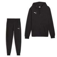Survêtement à capuche PUMA Team Goal Casuals noir et blanc