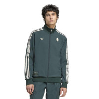 adidas Juventus Terrace Icons Trainingspak Full-Zip Donkergroen Wit