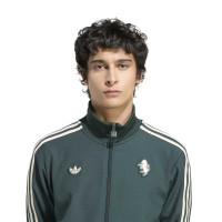 adidas Juventus Terrace Icons Trainingspak Full-Zip Donkergroen Wit