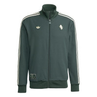 adidas Juventus Terrace Icons Trainingspak Full-Zip Donkergroen Wit