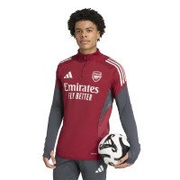 adidas Arsenal Trainingspak 1/4-Zip Europees 2025-2026 Rood Grijs Wit