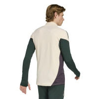 adidas Juventus Haut d'Entraînement 1/4-Zip Europe 2025-2026 Beige Vert Noir