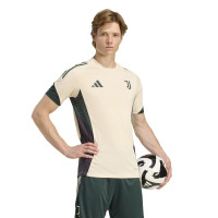 adidas Juventus Trainingsshirt Europees 2025-2026 Beige Groen Zwart