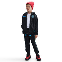 Survêtement tissé à fermeture éclair Nike Inter Milan 2025-2026 pour Enfants, noir, bleu clair, bleu