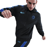 Nike Inter Milan Survêtement à Capuche Woven 2025-2026 Noir Bleu Clair Bleu