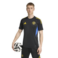 adidas Manchester United Trainingsset 2025-2026 Zwart Blauw Geel