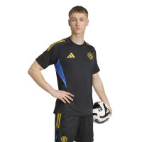 adidas Manchester United Trainingsset 2025-2026 Zwart Blauw Geel