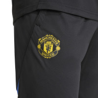 adidas Manchester United Survêtement 1/4-Zip 2025-2026 Noir Bleu Jaune