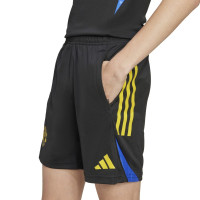 adidas Manchester United Trainingsbroekje 2025-2026 Kids Zwart Blauw Geel