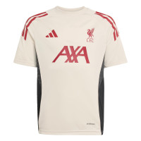 adidas Liverpool Maillot d'Entraînement 2025-2026 Enfants Blanc Rouge Noir