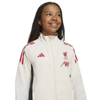 adidas Liverpool Présentation Veste d'Entraînement 2025-2026 Enfants Blanc Rouge Noir