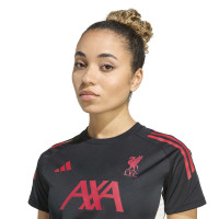 adidas Liverpool Trainingsshirt 2025-2026 Dames Zwart Rood Wit