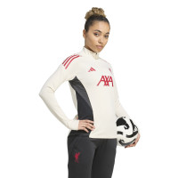 adidas Liverpool Survêtement 1/4-Zip 2025-2026 Femmes Blanc Noir Rouge