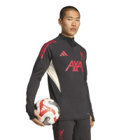adidas Liverpool Trainingspak 1/4-Zip 2025-2026 Zwart Rood Wit