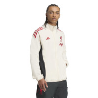 adidas Liverpool Presentatie Trainingspak Full-Zip 2025-2026 Wit Zwart Rood