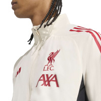 adidas Liverpool Presentatie Trainingspak Full-Zip 2025-2026 Wit Zwart Rood
