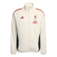 adidas Liverpool Presentatie Trainingspak Full-Zip 2025-2026 Wit Zwart Rood
