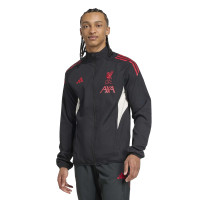 adidas Liverpool Presentatie Trainingspak Full-Zip 2025-2026 Zwart Rood Wit