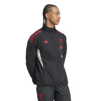 adidas Liverpool Presentatie Trainingspak Full-Zip 2025-2026 Zwart Rood Wit