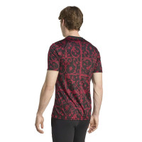 adidas Liverpool Pre-Match Trainingsshirt 2025-2026 Zwart Rood