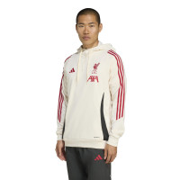 adidas Liverpool Track Sweat à Capuche 2025-2026 Blanc Rouge Noir