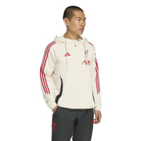 adidas Liverpool Track Sweat à Capuche 2025-2026 Blanc Rouge Noir