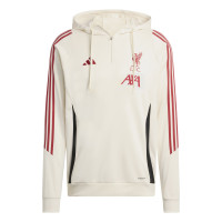adidas Liverpool Track Sweat à Capuche 2025-2026 Blanc Rouge Noir