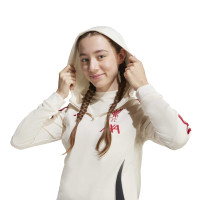 adidas Liverpool Track Sweat à Capuche 2025-2026 Enfants Blanc Rouge Noir
