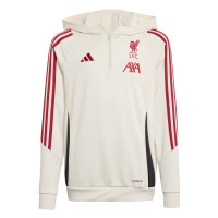 adidas Liverpool Track Trainingspak Hooded 2025-2026 Kids Wit Zwart Rood