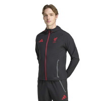 adidas Liverpool Vis Tech Trainingspak Full-Zip Zwart Rood