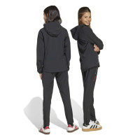 adidas Liverpool Vis Tech Trainingspak Full-Zip Kids Zwart Rood