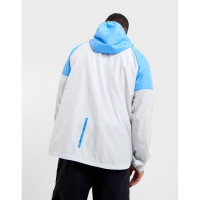 Survêtement de sport décontracté Nike Sportswear entièrement zippé à capuche gris clair bleu clair