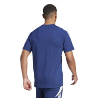 T-shirt adidas Tiro 24 Sweat bleu foncé blanc