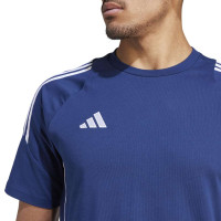 T-shirt adidas Tiro 24 Sweat bleu foncé blanc
