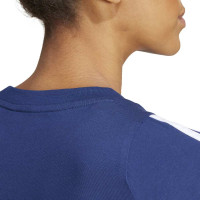 adidas Tiro 24 Sweat T-Shirt Dames Donkerblauw Wit