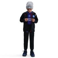 Nike Paris Saint-Germain Total 90 Survêtement à Capuche Full-Zip 2025-2026 Enfants Noir Blanc Rouge