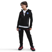 Nike Paris Saint-Germain Tech Fleece Gilet 2025-2026 Enfants Noir Rouge