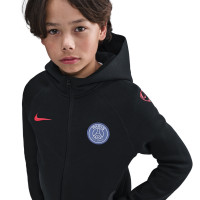 Nike Paris Saint-Germain Tech Fleece Gilet 2025-2026 Enfants Noir Rouge