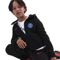 Nike Paris Saint-Germain Tech Fleece Gilet 2025-2026 Enfants Noir Rouge