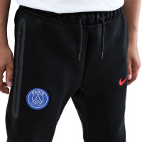 Nike Paris Saint-Germain Tech Fleece Pantalon de Jogging 2025-2026 Enfants Noir Rouge