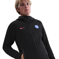 Nike Paris Saint-Germain Tech Fleece Survêtement Full-Zip 2025-2026 Noir Rouge